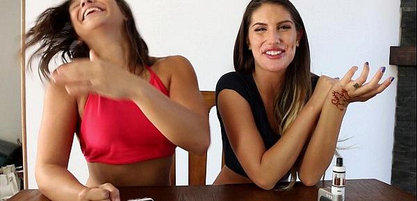  August Ames and Abella Danger Behind the Scenes